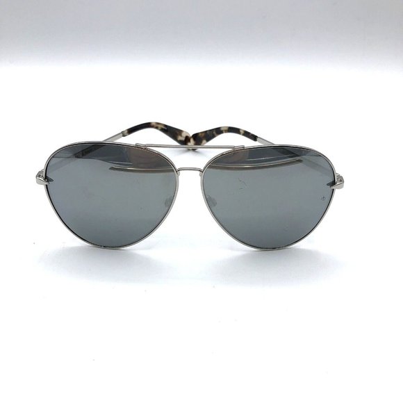 RAG & BONE Aviator RNB1006/S Silver Metal Frame Gray Mirror Lens Sunglasses - Picture 1 of 10